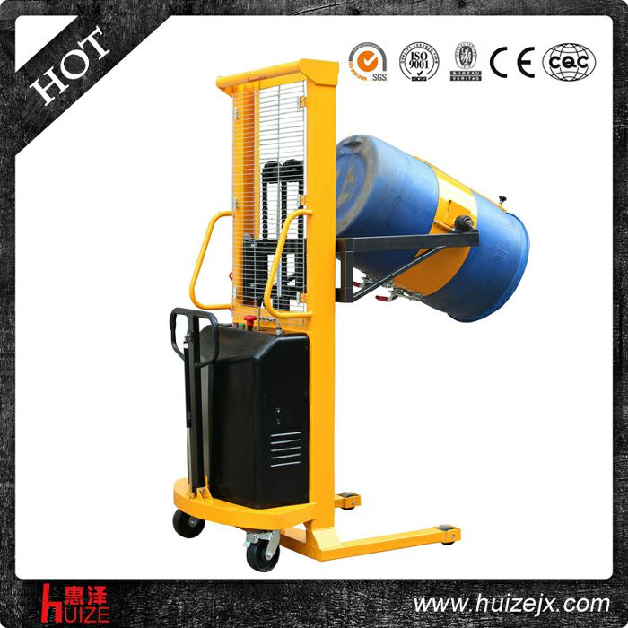 半電動(dòng)多功能油桶車（單門架，夾塑桶）2