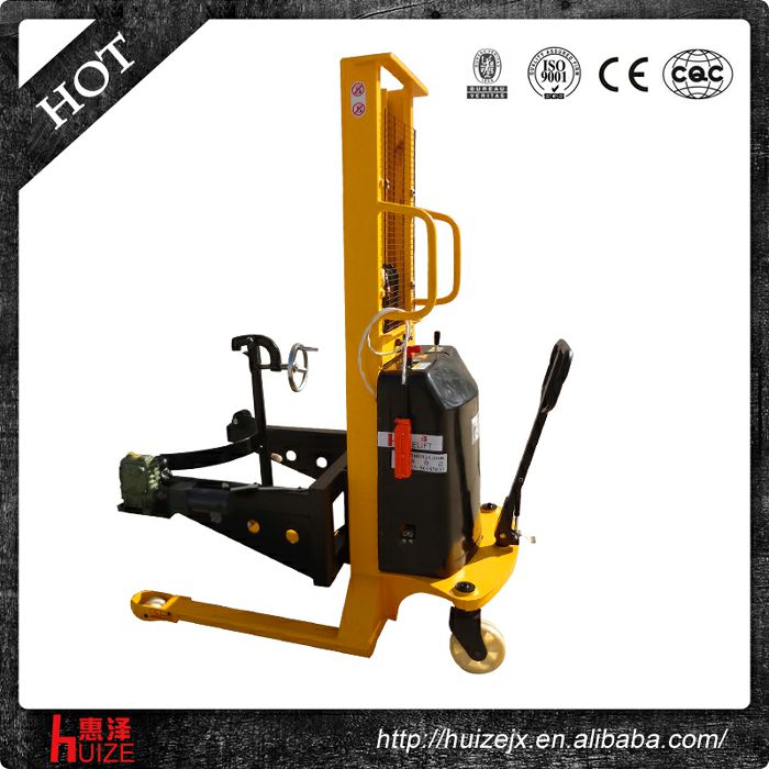 半電動可傾式油桶車(手夾緊電翻轉) 半電動可傾式油桶車(手夾緊電翻轉)