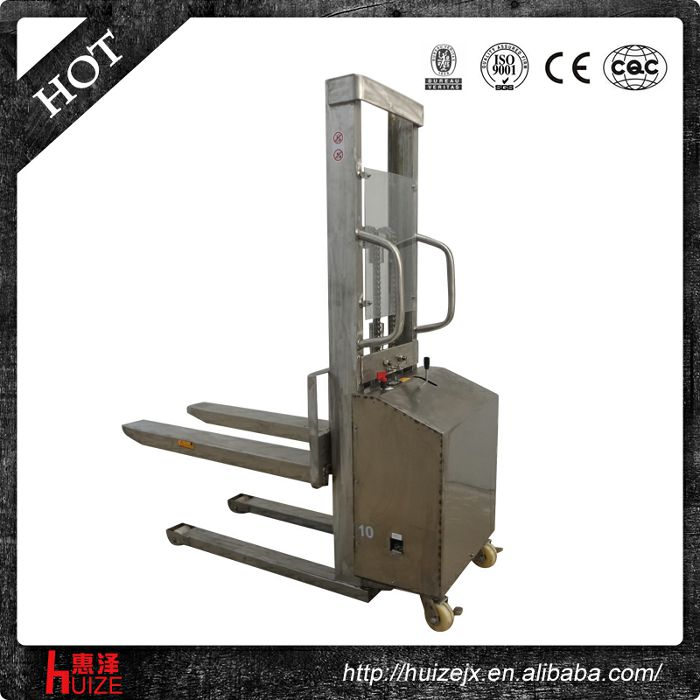 不銹鋼304材質(zhì)半電動堆高車 不銹鋼304材質(zhì)半電動堆高車